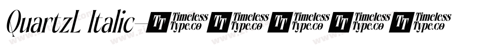 QuartzL Italic字体转换